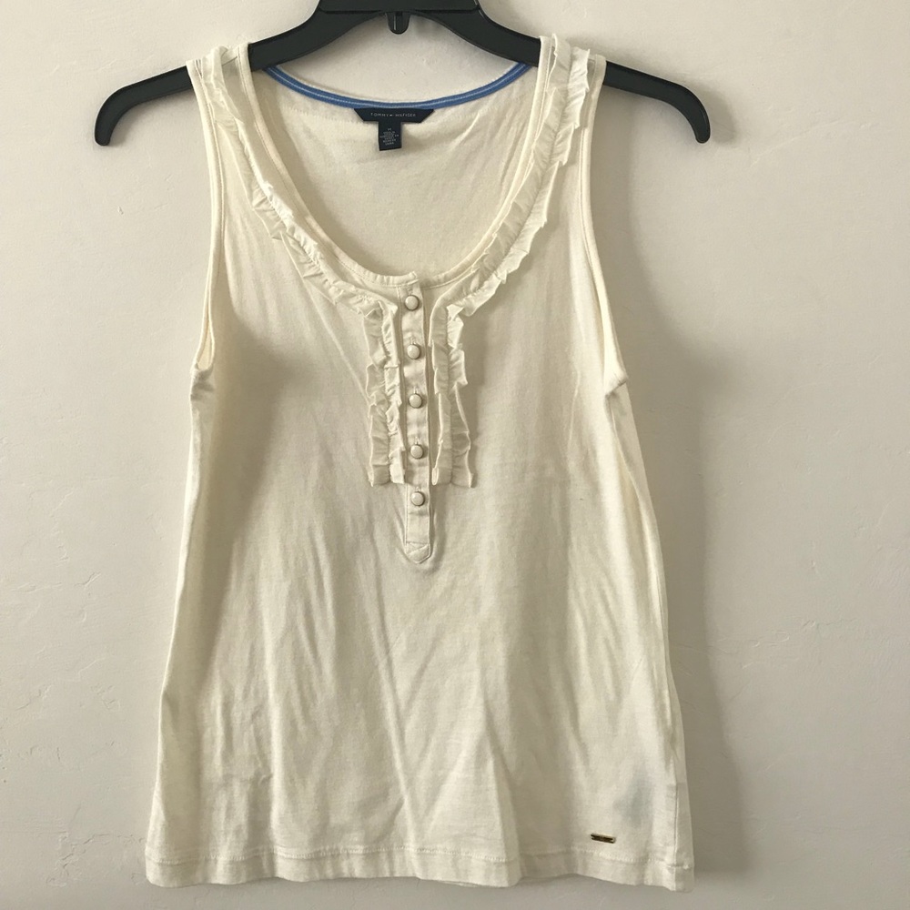 Tommy Hilfiger cream sleeveless top
